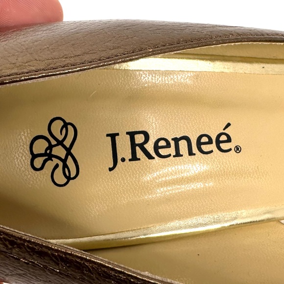 J. Renee Adena Women’s Metalic Gold Stiletto Pumps - Picture 16 of 16